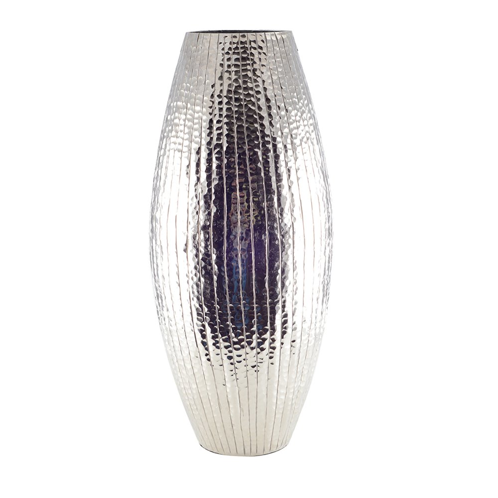 Massiv sølvvase, oval, 21×21×45cm