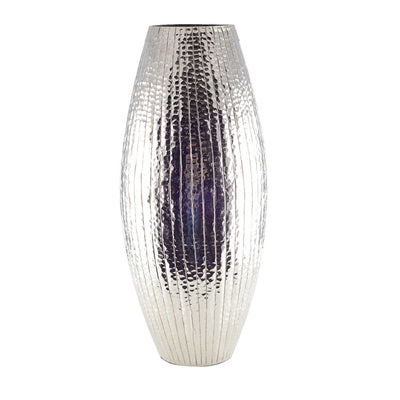Massiv sølvvase, oval, 21×21×45cm