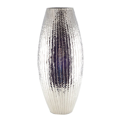 Massiv sølvvase, oval, 21×21×45cm