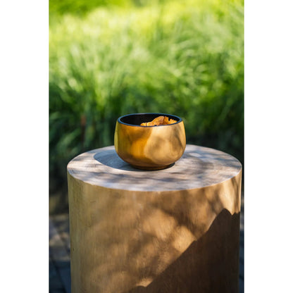 Wood bowl 12 cm - round, low profile