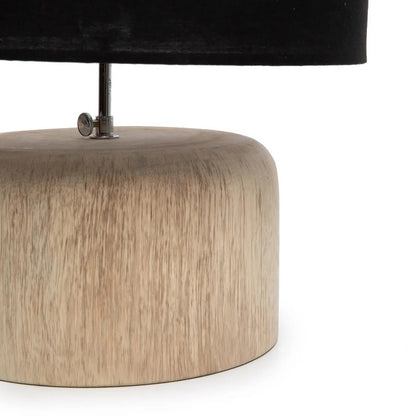 Tischlampe aus Teakholz – Natur