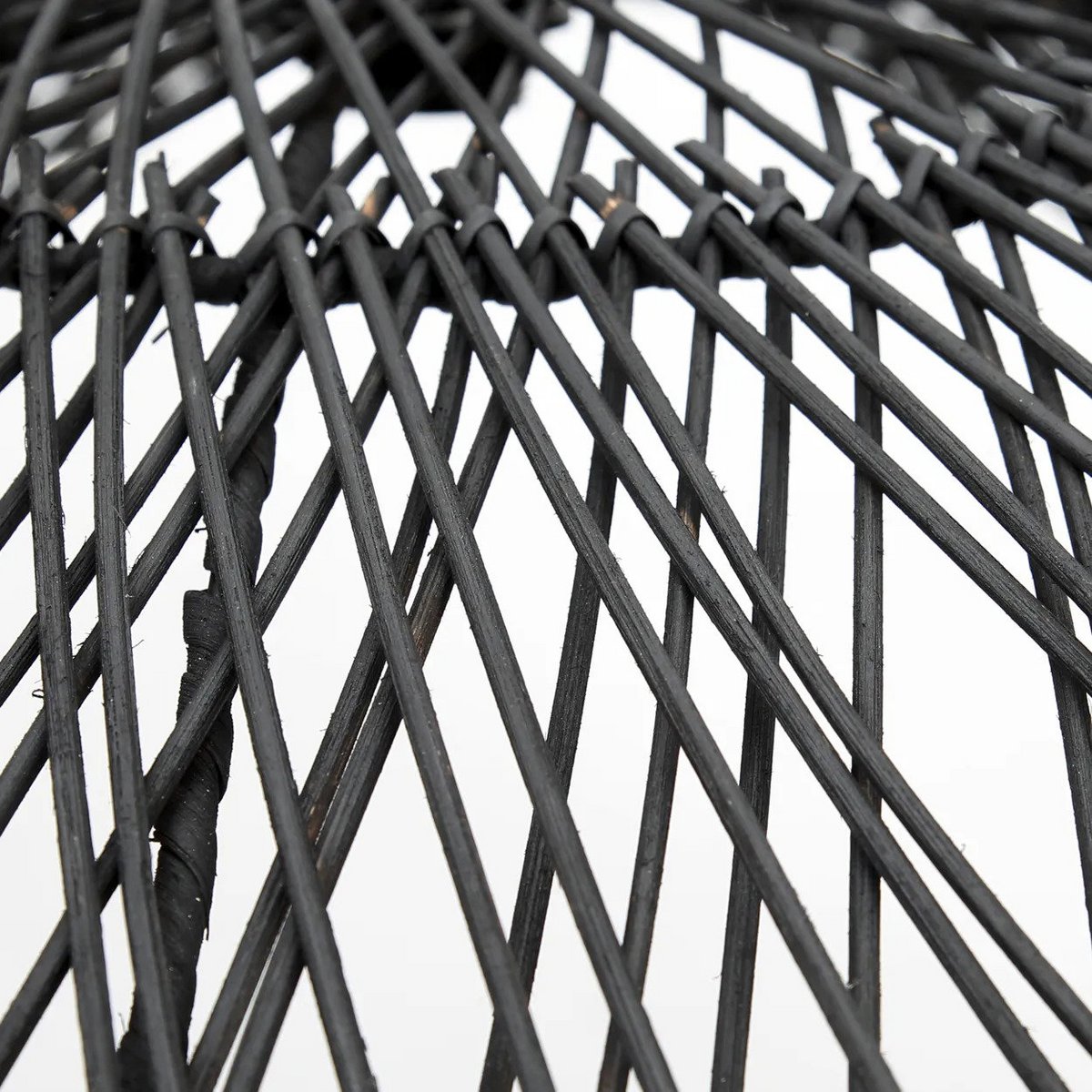 Sort rattan hat pendelskærm 75 cm - Chapeau