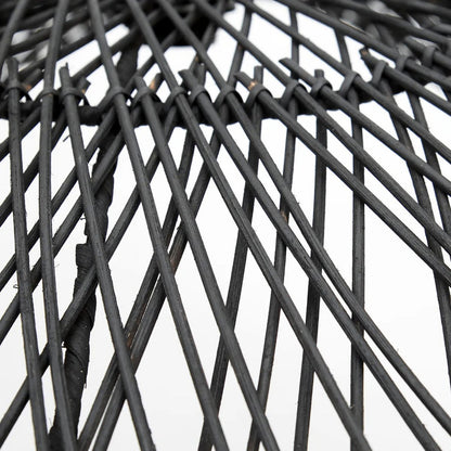 Sort rattan hat pendelskærm 75 cm - Chapeau