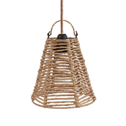 Lampeskærm af palmeblad S - tilspidset pyramide, 20 cm