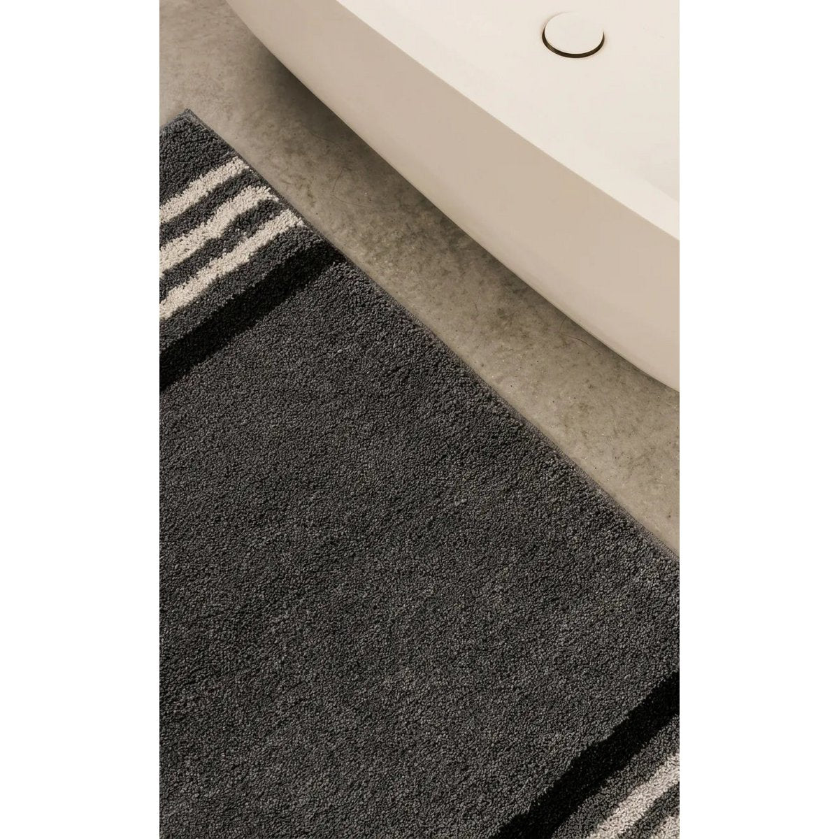 Lima acrylic bath mat, 100 × 60 cm – grey