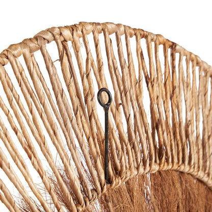 Kokosnuss-Wanddeko, rund, natur - 90 cm