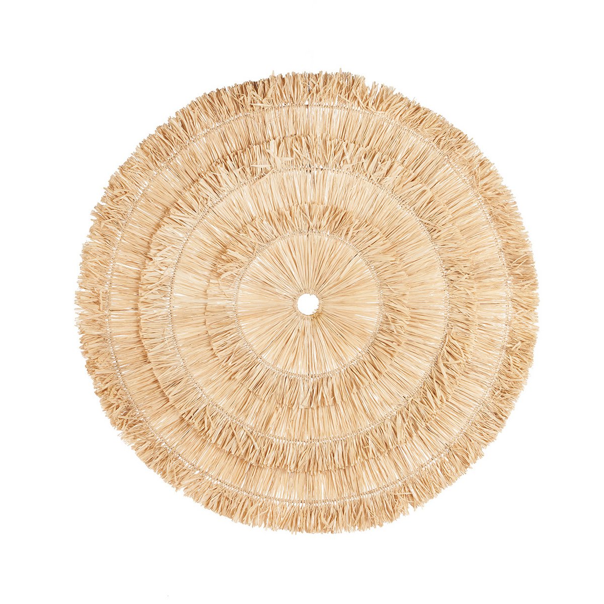 Sisal wall circle, hand-woven - L