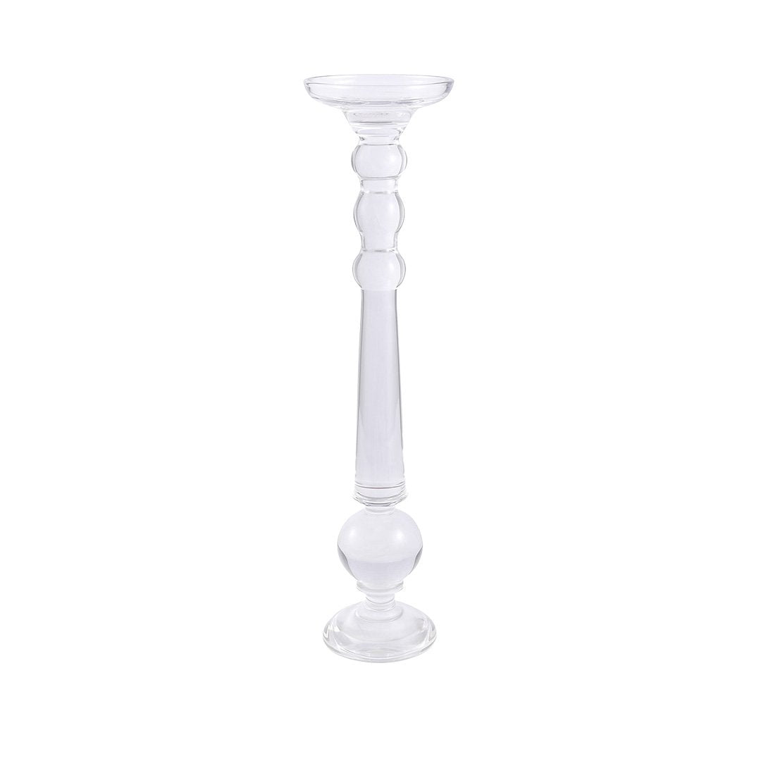 Runder Glasleuchter, hoch - 60 cm