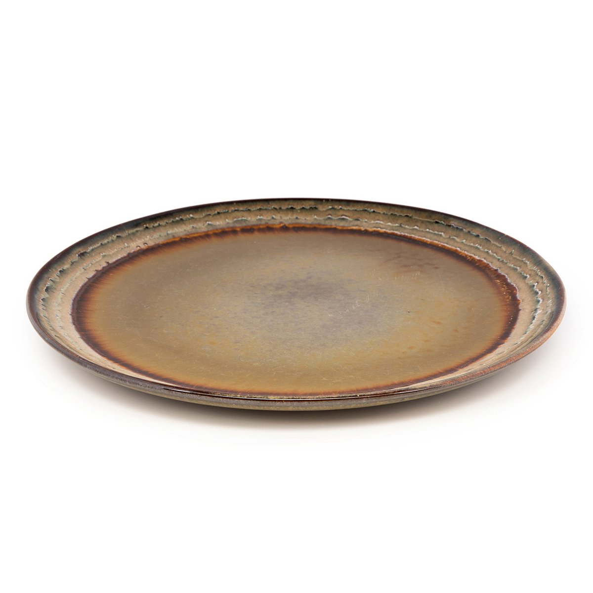 Stentøjstallerken 27 cm - flerfarvet, fremstillet i Portugal