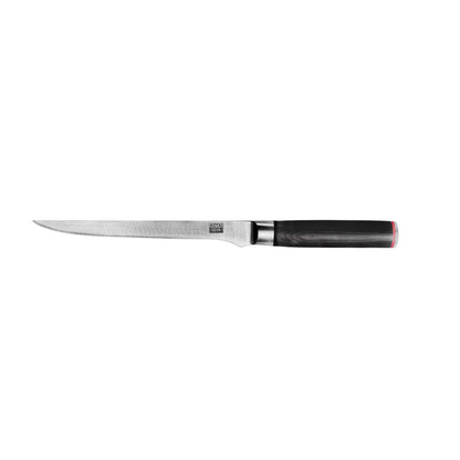 440C steel flexible fillet knife 200 mm - with bamboo saya