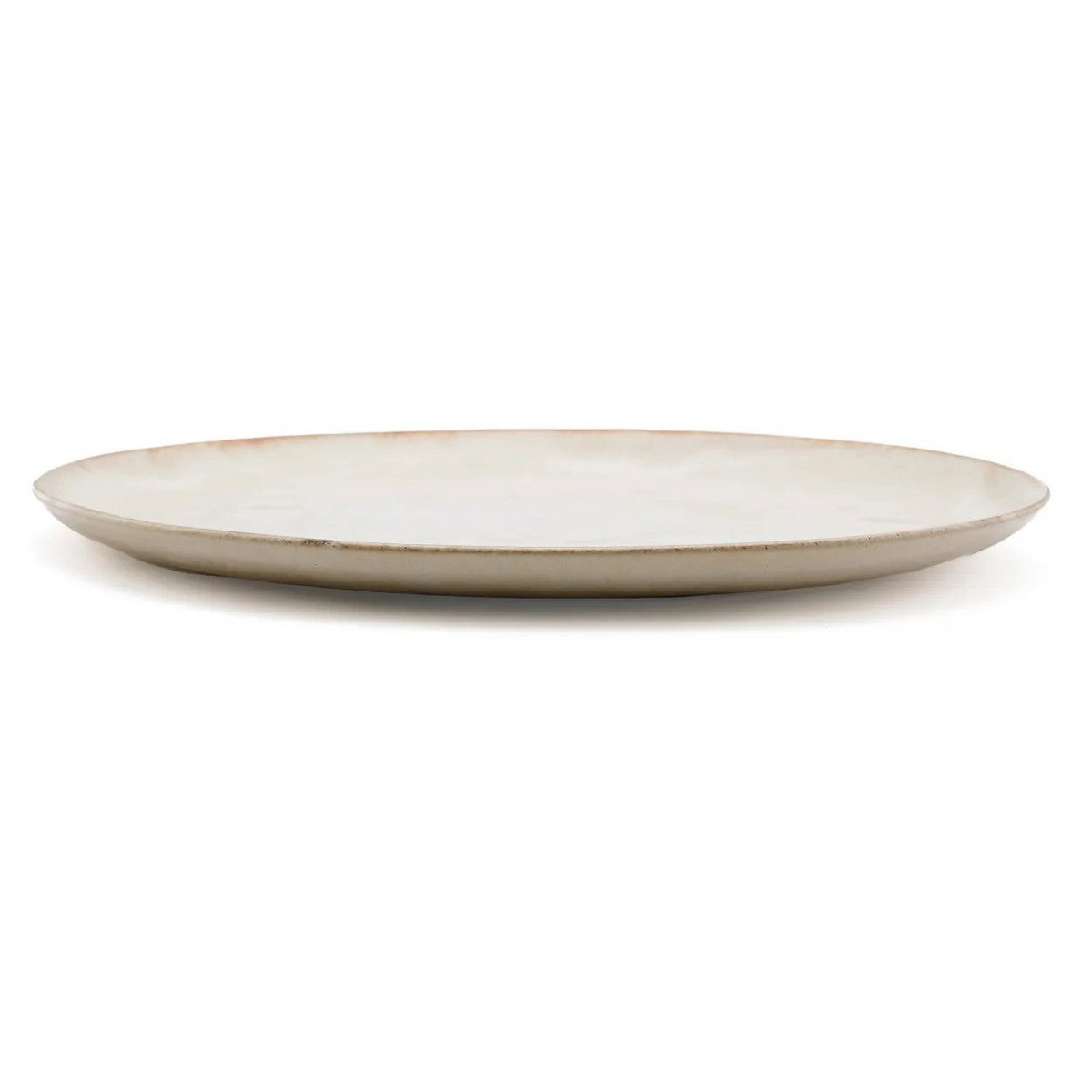 Hvid stentøjs frokosttallerken 22 cm - fremstillet i Portugal
