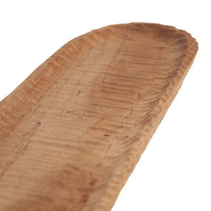 Brødtallerken i teaktræ, 45 cm - natur