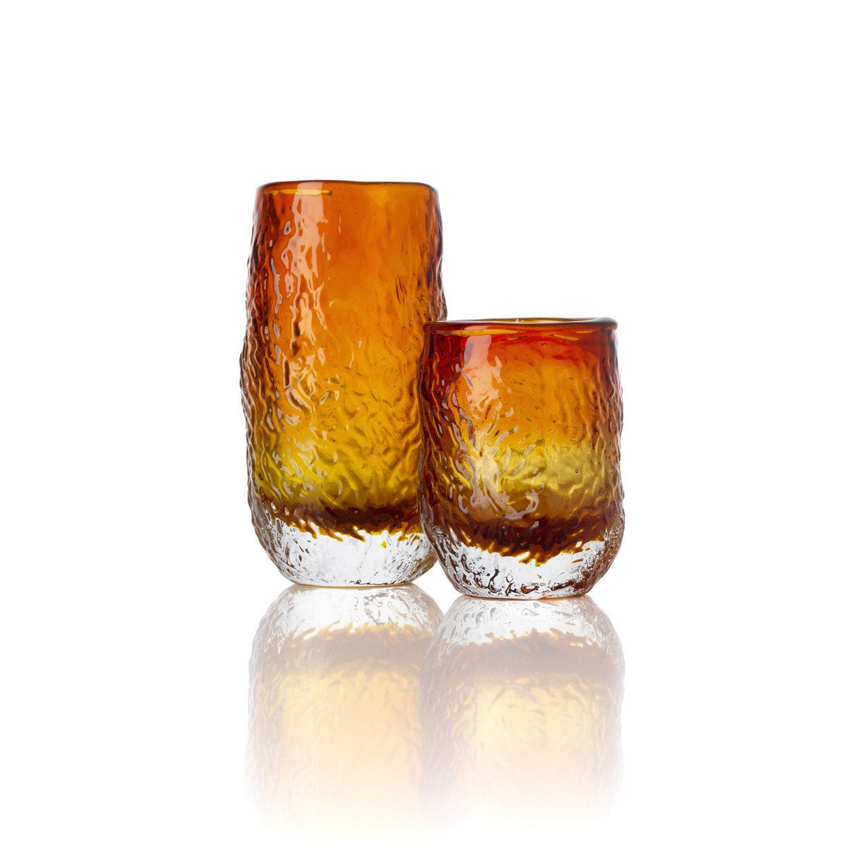 Marbella Glow Highball, bernsteinfarben – mundgeblasenes Glas