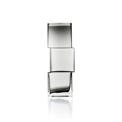 Rummikub glass vase, dark grey, large