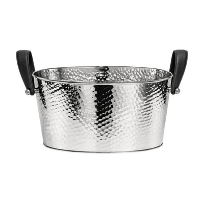 Champagnekøler i rustfrit stål, hamret - 39×29 cm