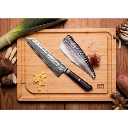 Damaststahl Kiritsuke Messer 210 mm - Bunka Kollektion
