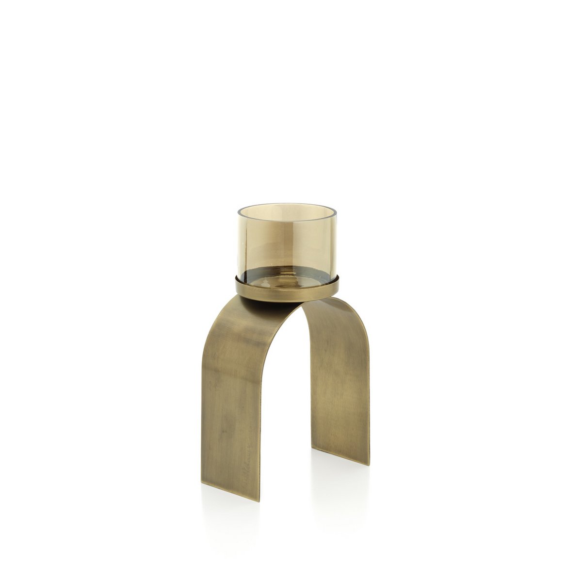 Teelichthalter-Set aus Messing, gold – 29 cm