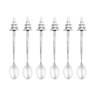 Silver tree coffee spoons, set of 6