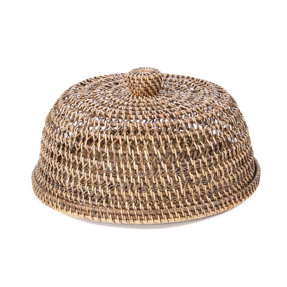 Rattan-Speisehaube, naturfarben - M