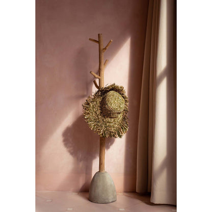 Teak wood coat hanger, natural
