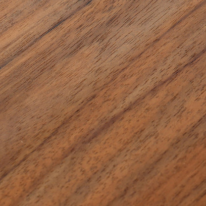Servierplatte aus Teakholz mit schwarzen Akzenten, mittel