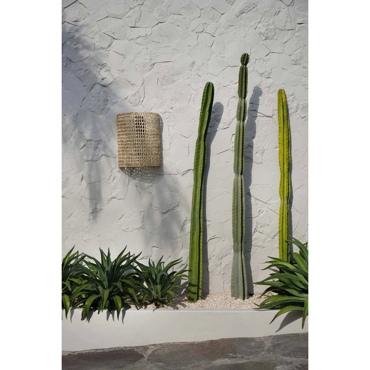 Sisal-Wandapplikation – natur, 40 × 50 cm