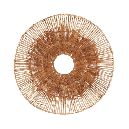 Kokosnuss-Wanddeko, rund, natur - 90 cm