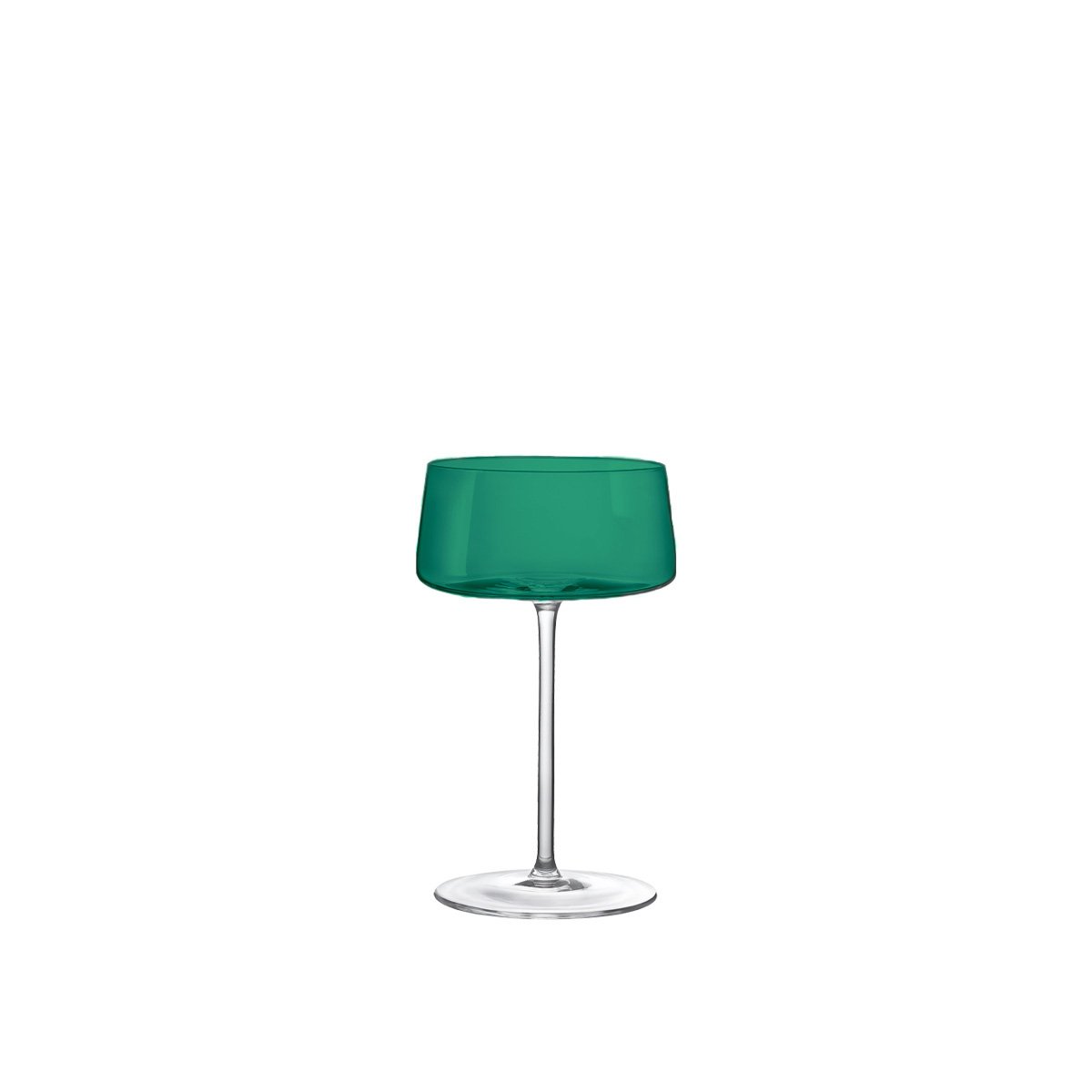 Multicolour glass champagne flutes 230 ml – set of 6
