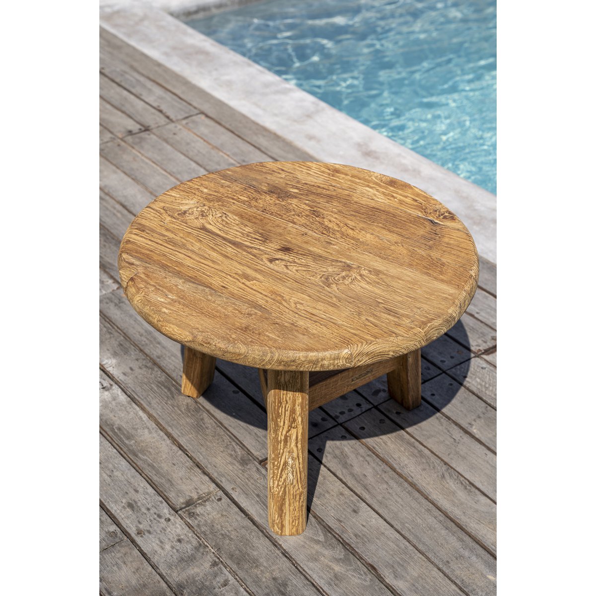 Couchtisch Holz, 80 cm rund - Natur