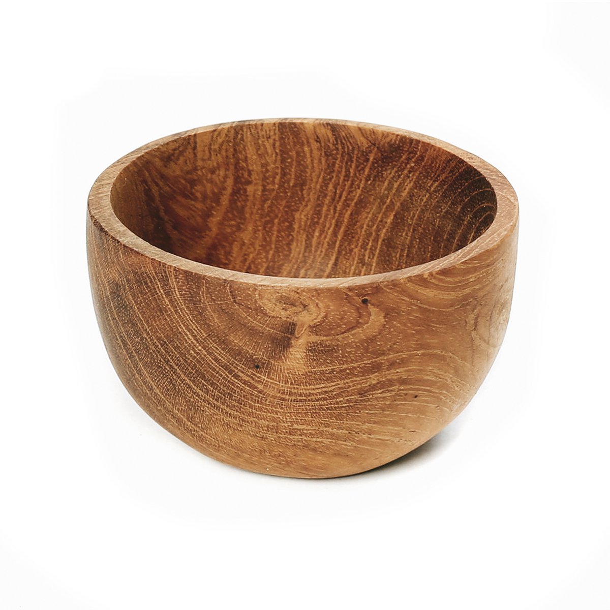 Træspskål 6 cm - teakrod, Indonesien