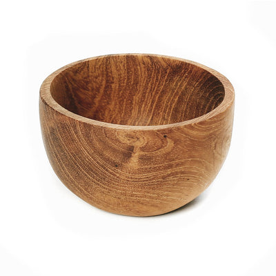 Salzbecher Holz 6 cm – Teakwurzel, Indonesien