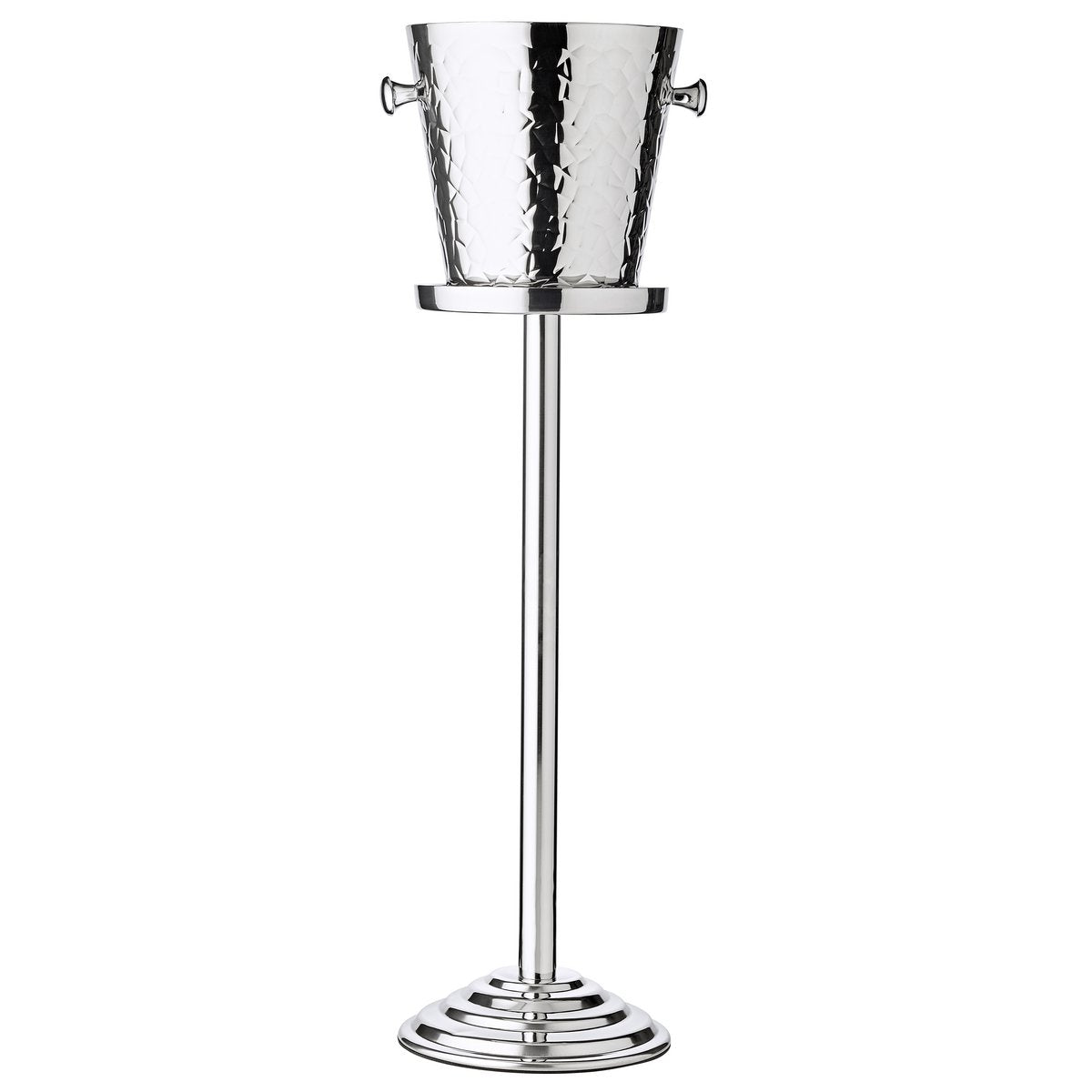 Champagnekøler med stativ, rustfrit stål - 83 cm høj