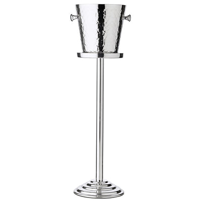 Champagnekøler med stativ, rustfrit stål - 83 cm høj