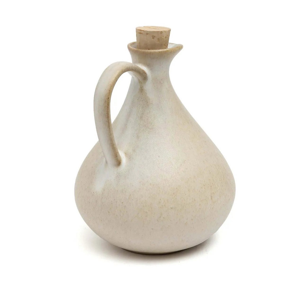 Hvid stentøj olivenolieflaske N°80 - Portugal