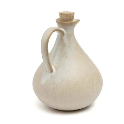 Hvid stentøj olivenolieflaske N°80 - Portugal