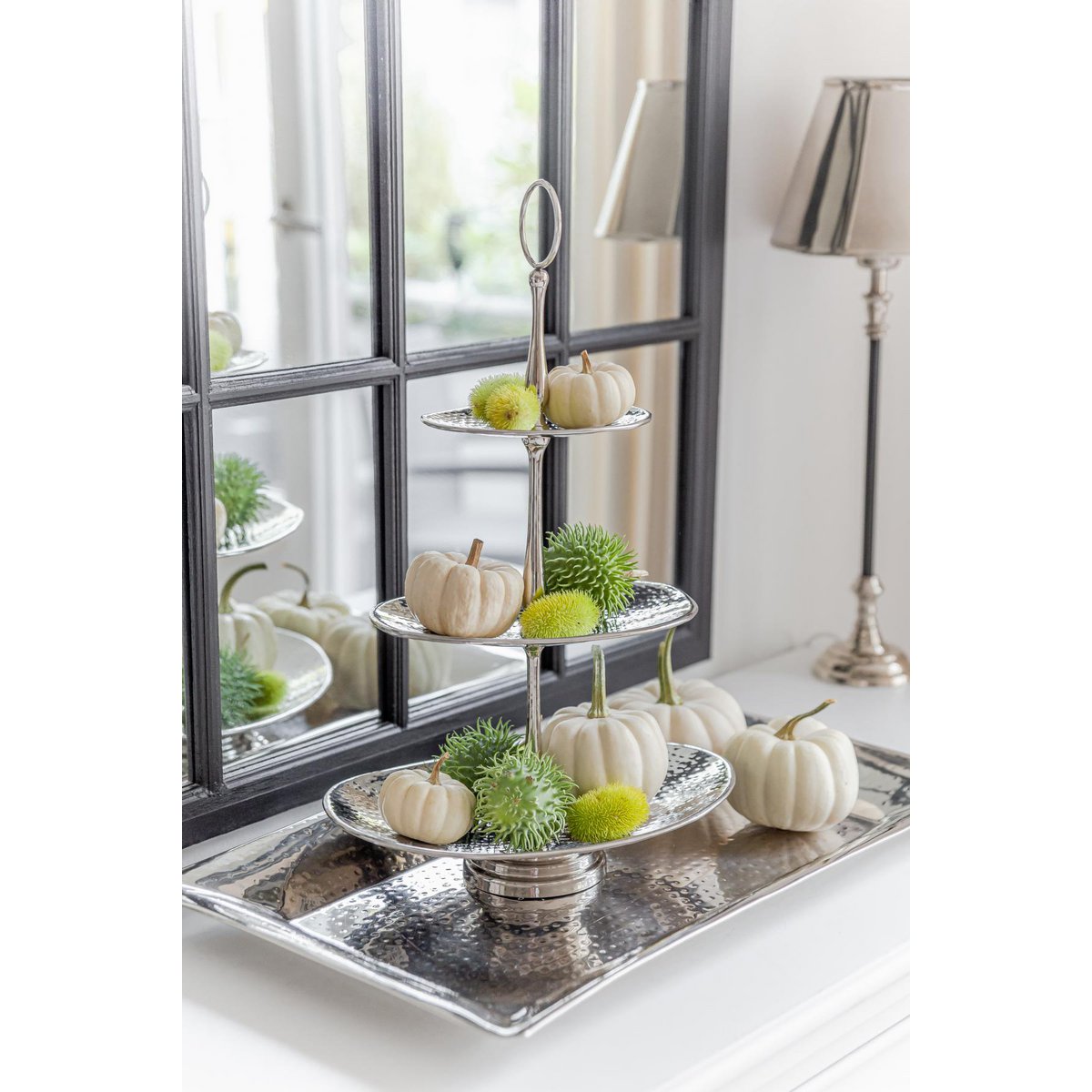 Golf tiered stand, rustfrit stål, 49 cm