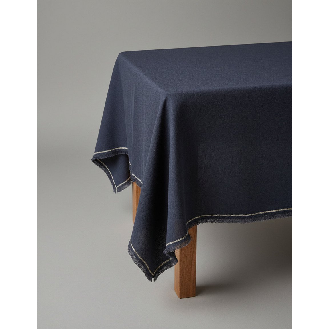 Tischdecke aus Leinen, schwarz - 150×300 cm