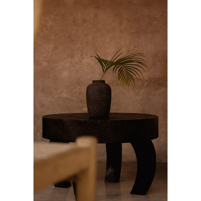 Octo Chic sofabord, 70 cm - Mørk valnød, rundt