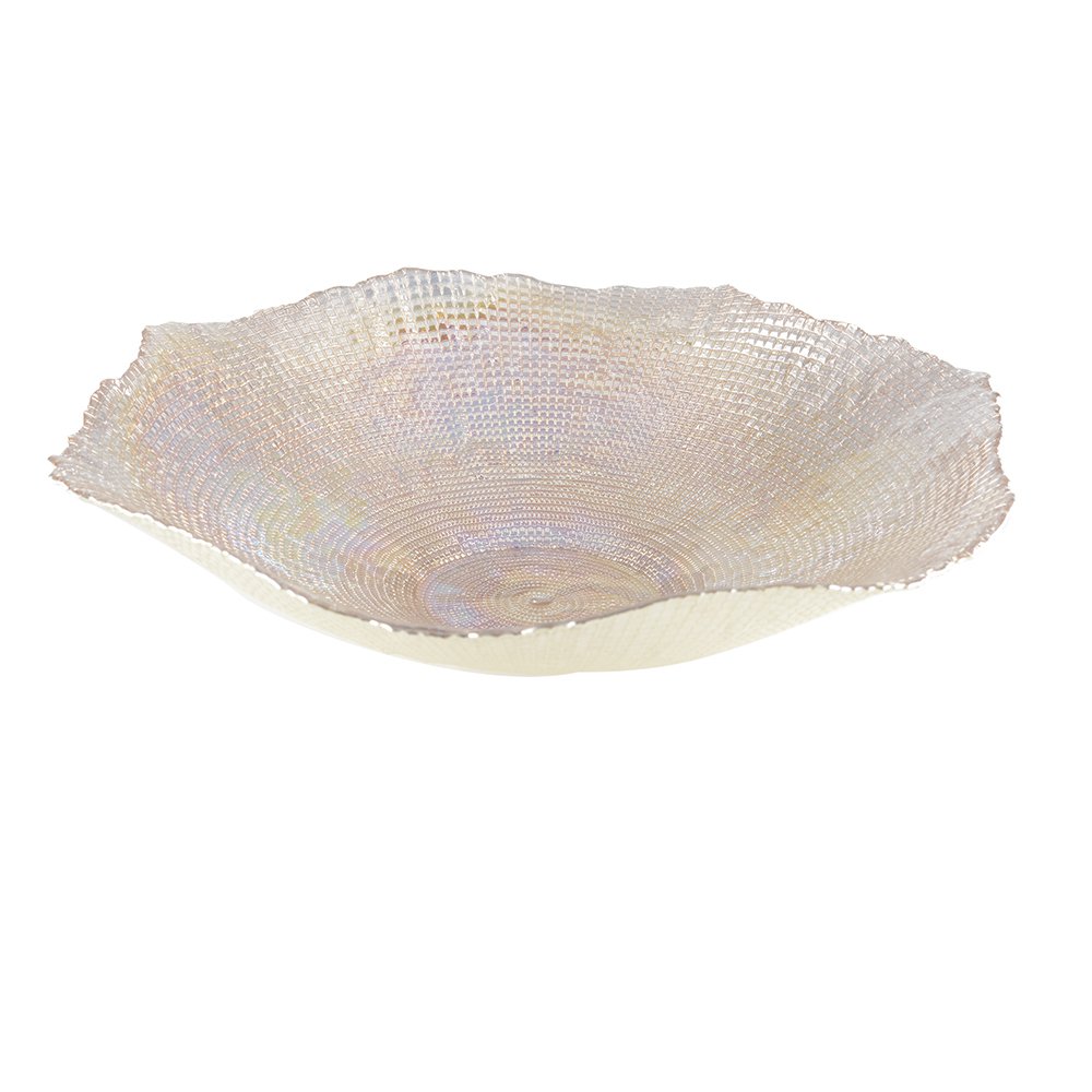 Stor glasserveringsskål 42 cm, rav - Corolle