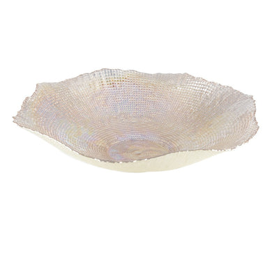 Große Glasservierschale 42cm, bernsteinfarben - Corolle