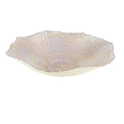 Stor glasserveringsskål 42 cm, rav - Corolle