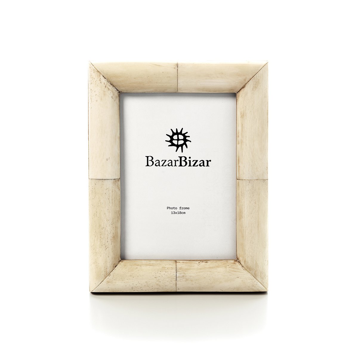 Polyresin frame, cream, 13×18 cm - wabi sabi