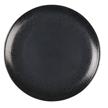 Porcelæns middagstallerken, sort - 27cm