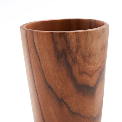 Teakholz-Wurzelbecher, hoch – 16 cm