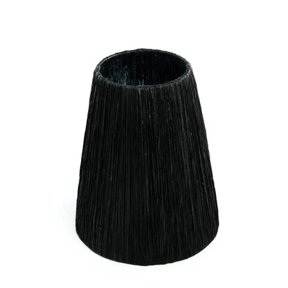 Naxos bordlampe - Sort med græsskærm