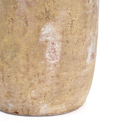 Terrakottavase, medium - cremefarvet håndlavet