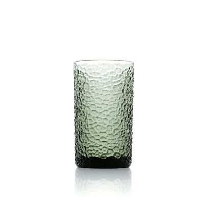 Grünes Highball-Glas 8 × 14 cm – beschwerter Boden