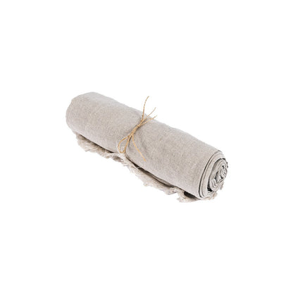 Linen tablecloth, beige, 150×150 cm