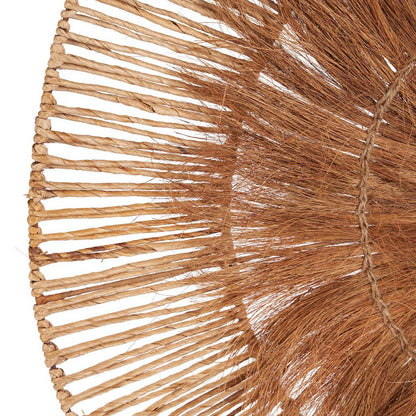 Kokosnuss-Wanddeko, rund, natur - 90 cm