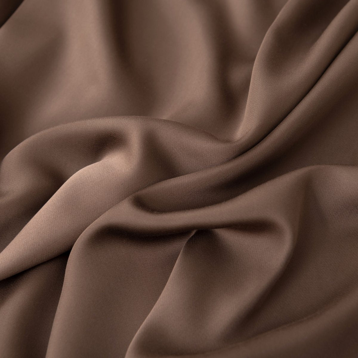 Bamboo duvet cover, 140×200 cm, coffee brown - tuck-in